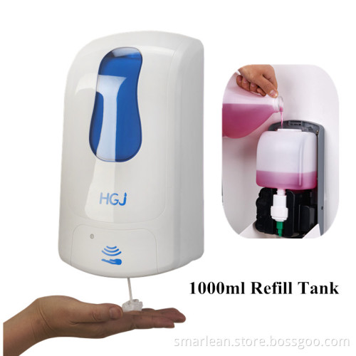 Wall mounted touchless foam hand sanitizer dispenser